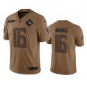 Tennessee Titans #16 Treylon Burks 2023 Brown Salute To Service Stitched Jersey