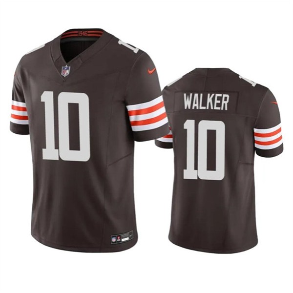 Cleveland Browns #10 P.J. Walker Brown 2023 F.U.S.E. Vapor Untouchable Limited Stitched Jersey