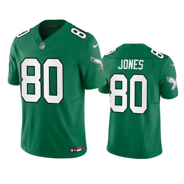 Philadelphia Eagles #80 Julio Jones Green 2023 F.U.S.E. Throwback Vapor Untouchable Limited Stitched Jersey