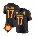 Washington Commanders #17 Terry McLaurin Black 2023 F.U.S.E. 90th Anniversary Vapor Limited Stitched Jersey