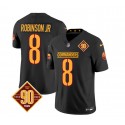 Washington Commanders #8 Brian Robinson Black 2023 F.U.S.E. 90th Anniversary Vapor Limited Stitched Jersey