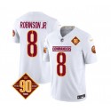 Washington Commanders #8 Brian Robinson White 2023 F.U.S.E. 90th Anniversary Vapor Limited Stitched Jersey