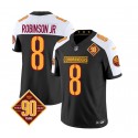 Washington Commanders #8 Brian Robinson Black White 2023 F.U.S.E. 90th Anniversary Vapor Limited Stitched Jersey