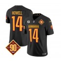 Washington Commanders #14 Sam Howell Black 2023 F.U.S.E. 90th Anniversary Vapor Limited Stitched Jersey