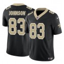 New Orleans Saints #83 Juwan Johnson Black 2023 F.U.S.E. Vapor Untouchable Limited Stitched Jersey