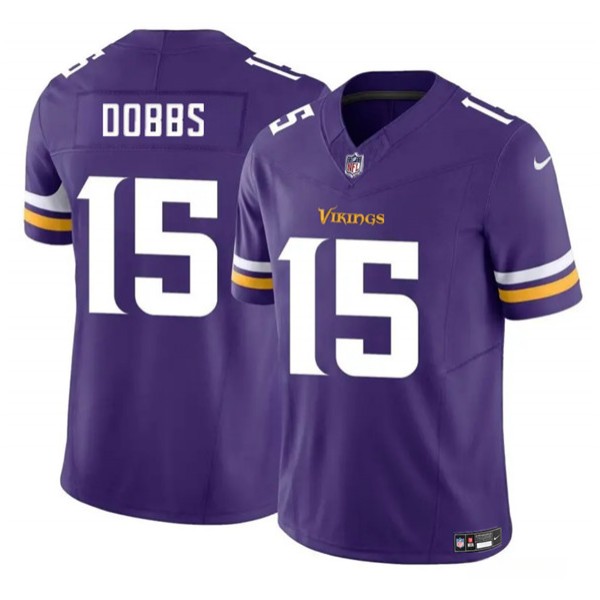 Minnesota Vikings #15 Josh Dobbs Purple 2023 F.U.S.E. Vapor Untouchable Limited Jersey