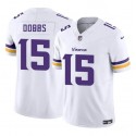 Minnesota Vikings #15 Josh Dobbs White 2023 F.U.S.E. Vapor Untouchable Limited Stitched Jersey