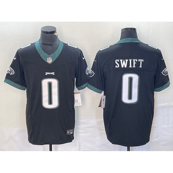Philadelphia Eagles #0 D'Andre Swift White 2023 F.U.S.E. Vapor Untouchable Limited Stitched Jersey