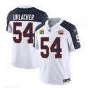 Chicago Bears #54 Brian Urlacher White Navy 2023 F.U.S.E. With 4-Star C PatchThrowback Limited Stitched Game Jersey
