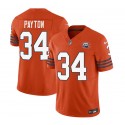 Chicago Bears #34 Walter Payton Orange 2023 F.U.S.E. Throwback Limited Stitched Game Jersey