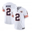 Chicago Bears #2 DJ Moore White 2023 F.U.S.E. Throwback Limited Stitched Game Jersey