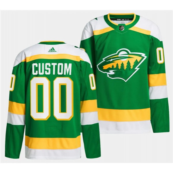 Minnesota Wild Custom Green 2023-24 Stitched Jersey