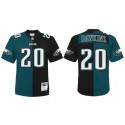 Philadelphia Eagles #20 Brian Dawkins Green Balck Split Stitched Jersey