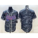 New York Giants Blank Gray Camo With Patch Cool Base Stitched Jersey
