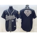 New Orleans Saints Black Reflective Team Big Logo With Patch Cool Base Stitched Jersey