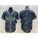 Seattle Seahawks Blank Gray Camo With Patch Cool Base Stitched Jersey