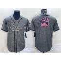 New York Giants Gray Team Big Logo With Patch Cool Base Stitched Jersey