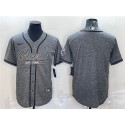 New York Giants Blank Gray With Patch Cool Base Stitched Jersey