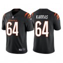 Cincinnati Bengals #64 Ted Karras Black Vapor Untouchable Limited Stitched Jersey
