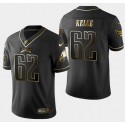 Philadelphia Eagles #62 Jason Kelce Black Golden Edition Stitched Jersey
