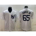 New York Yankees #65 Nestor Cortes Jr. White Cool Base Stitched Jersey