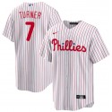 Philadelphia Phillies #7 Trea Turner White Cool Base Stitched Jersey