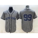 New York Yankees #99 Aaron Judgey Gray Cool Base Stitched Jersey
