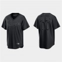Los Angeles Dodgers Custom Black Pitch Black Fashion Replica Stitched Jersey