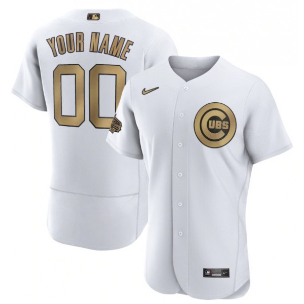 Chicago Cubs Custom White 2022 All-Star Flex Base Stitched Jersey