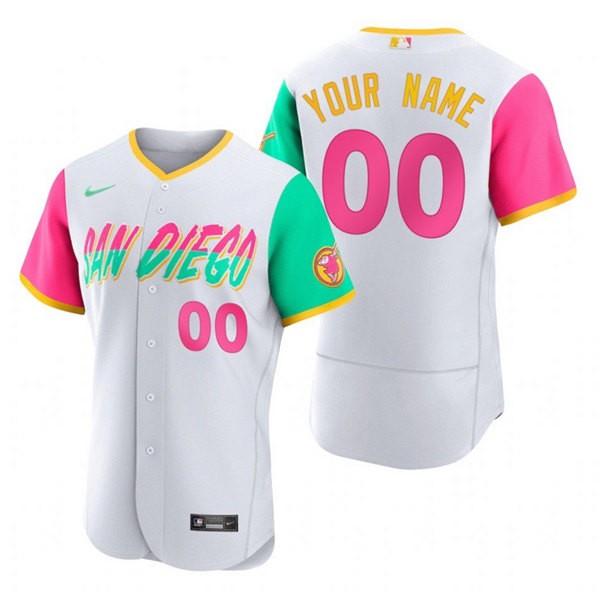 San Diego Padres White 2022 City Connect Flex Base Stitched Jersey