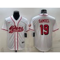 San Francisco 49ers #19 Deebo Samuel New White With Patch Cool Base Stitched Jersey