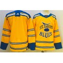 St. Louis Blues Blank Yellow 2022-23 Reverse Retro Stitched Jersey