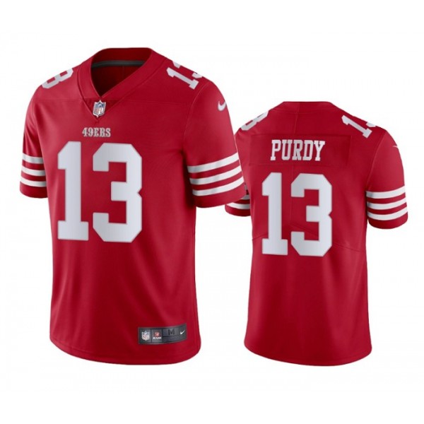San Francisco 49ers #13 Brock Purdy Red Vapor Untouchable Limited Stitched Jersey