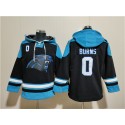 Carolina Panthers #0 Brian Burns Black Ageless Must-Have Lace-Up Pullover Hoodie