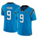 Carolina Panthers #9 Bryce Young Blue 2023 F.U.S.E. With 1-Star C Patch And John Madden Patch Vapor Limited Stitched Jersey