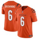 Cincinnati Bengals #6 Jake Browning Orange 2023 F.U.S.E. Vapor Untouchable Limited Stitched Jersey
