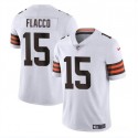 Cleveland Browns #15 Joe Flacco White Vapor Untouchable Limited Stitched Jersey