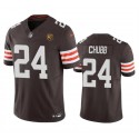 Cleveland Browns #24 Nick Chubb Brown 2023 F.U.S.E. With John Madden Patch Vapor Limited Stitched Jersey