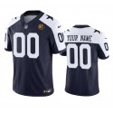 Dallas Cowboys Custom Navy 2023 F.U.S.E. With John Madden Patch Vapor Limited Stitched Jersey