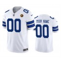 Dallas Cowboys Custom White 2023 F.U.S.E. With John Madden Patch Vapor Limited Stitched Jersey