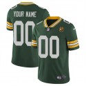 Green Bay Packers Custom Green With John Madden Patch Vapor Limited Stitched Jersey