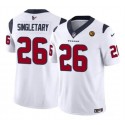 Houston Texans #26 Devin Singletary White 2023 F.U.S.E. With John Madden Patch Vapor Limited Stitched Jersey
