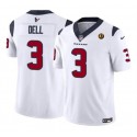 Houston Texans #3 Tank Dell White 2023 F.U.S.E. With John Madden Patch Vapor Limited Stitched Jersey