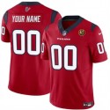 Houston Texans Custom Red 2023 F.U.S.E. With John Madden Patch Vapor Limited Stitched Jersey