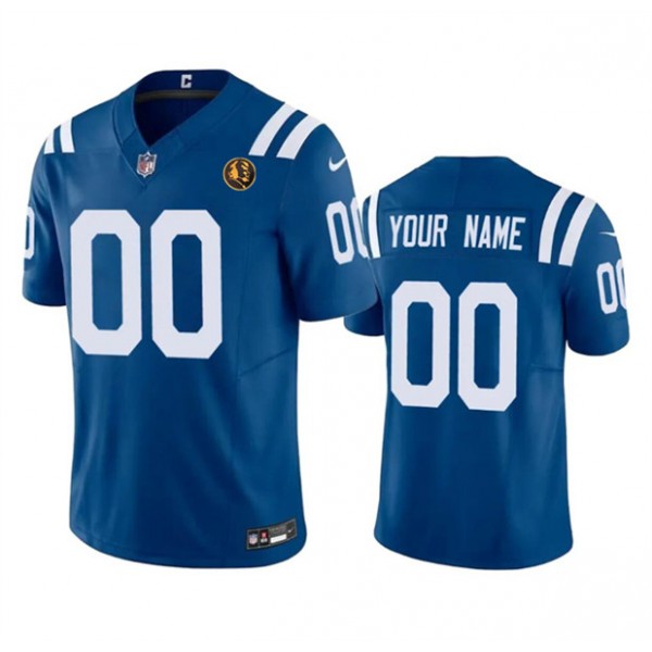 Indianapolis Colts Custom Blue 2023 F.U.S.E. With John Madden Patch Vapor Limited Stitched Jersey