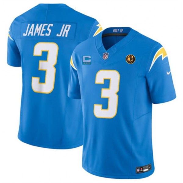Los Angeles Chargers #3 Derwin James Jr. Light Blue 2023 F.U.S.E. With John Madden Patch Vapor Limited Stitched Jersey
