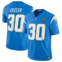 Los Angeles Chargers #30 Austin Ekeler Light Blue 2023 F.U.S.E. With John Madden Patch Vapor Limited Stitched Jersey