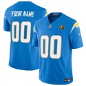Los Angeles Chargers Custom Light Blue 2023 F.U.S.E. With John Madden Patch Vapor Limited Stitched Jersey