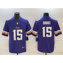 Minnesota Vikings #15 Josh Dobbs Purple Vapor Untouchable Limited Stitched Jersey
