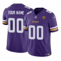 Minnesota Vikings Custom Purple 2023 F.U.S.E. With John Madden Patch Vapor Limited Stitched Jersey